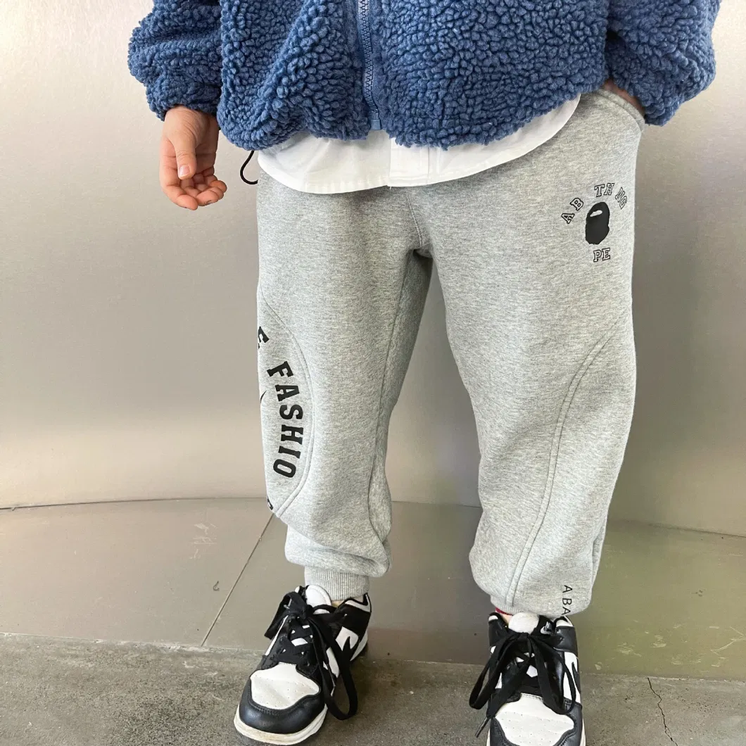 22 Japanese-Style Boys′ Padded Sweatpants Outdoor Camping Boys′ Autumn and Winter Children′s Trousers Sweatpants