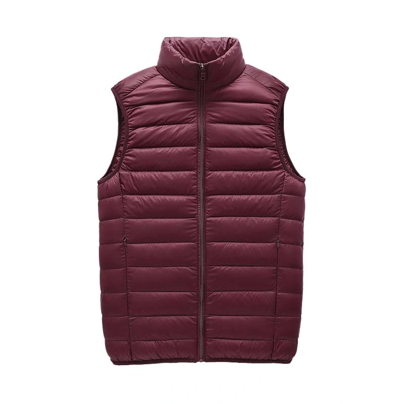 90% White Duck Down Anti-Static Lining Wholesale New Style Down Vest