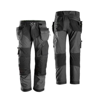 Pantalón de trabajo de carga barato con rodillera multibolsillo para hombre personalizado, pantalón de construcción con bolsillos laterales